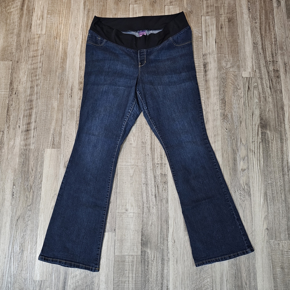 Old Navy Maternity Slim Boot Cut Low Panel Size 16 Long Pregnancy Jeans Mom Jean